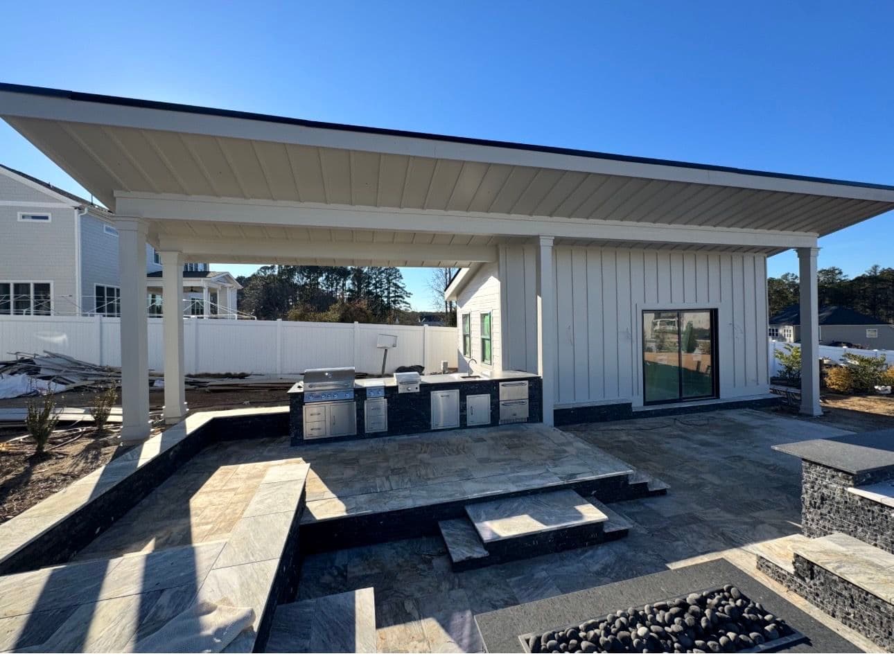 Gallery photos for Custom Pool House Build in Apex Adds Function and Style: Image #7