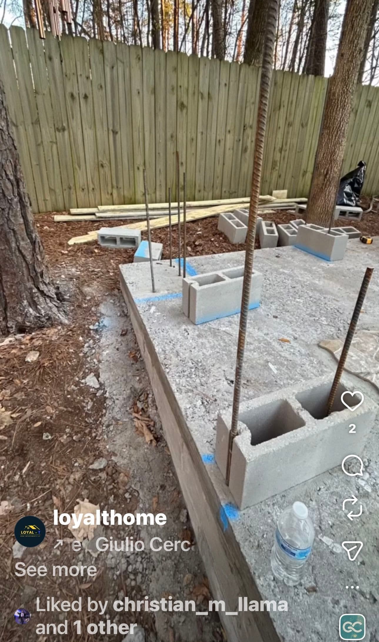 Gallery photos for From Raw Dirt to a Stunning Stone Patio with Custom Bench: Image #3