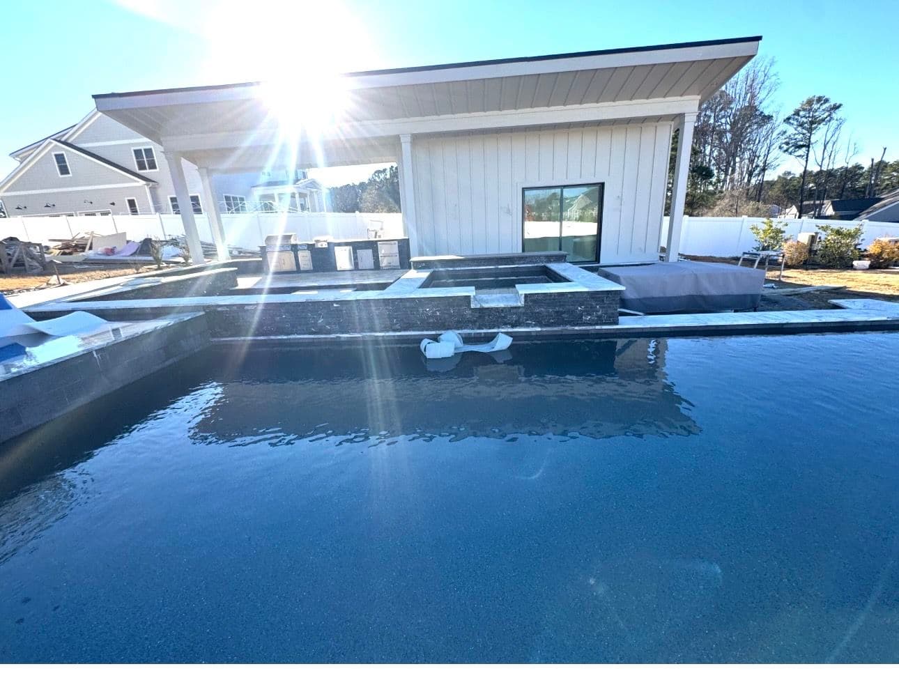 Gallery photos for Custom Pool House Build in Apex Adds Function and Style: Image #8