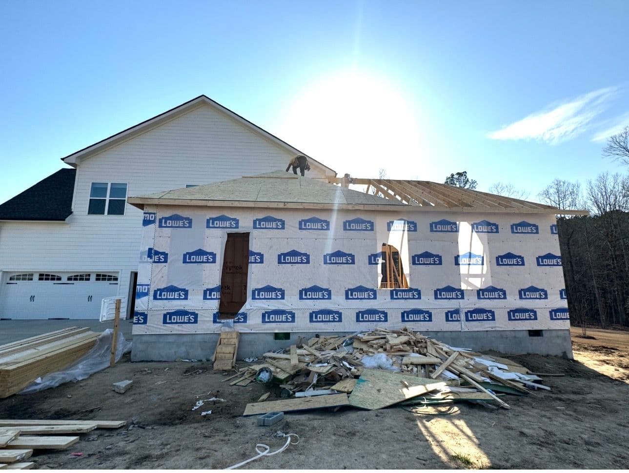 Custom Home Addition Apartment Built to Blend in Apex NC image