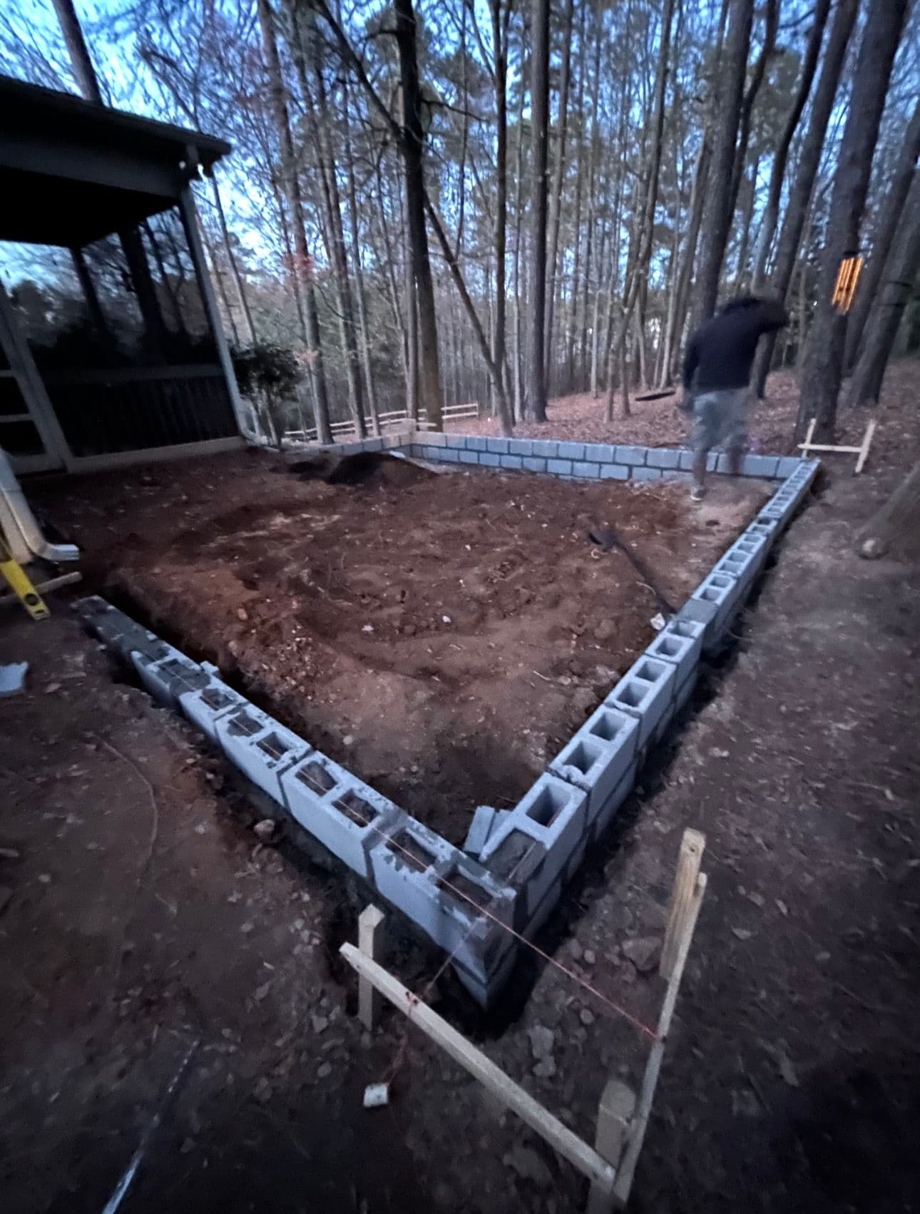 Gallery photos for From Raw Dirt to a Stunning Stone Patio with Custom Bench: Image #1