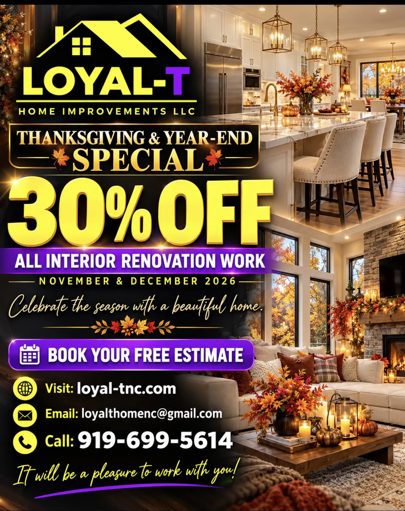 30% Off Interior Renovation Work This November and December image