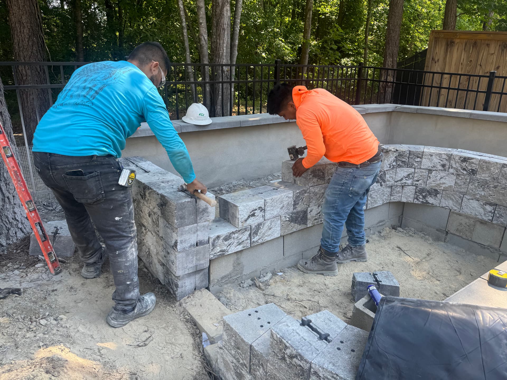 Gallery photos for Custom Stone Garden Bed Build with Dedicated Herb and Vegetable Planting Spaces: Image #5