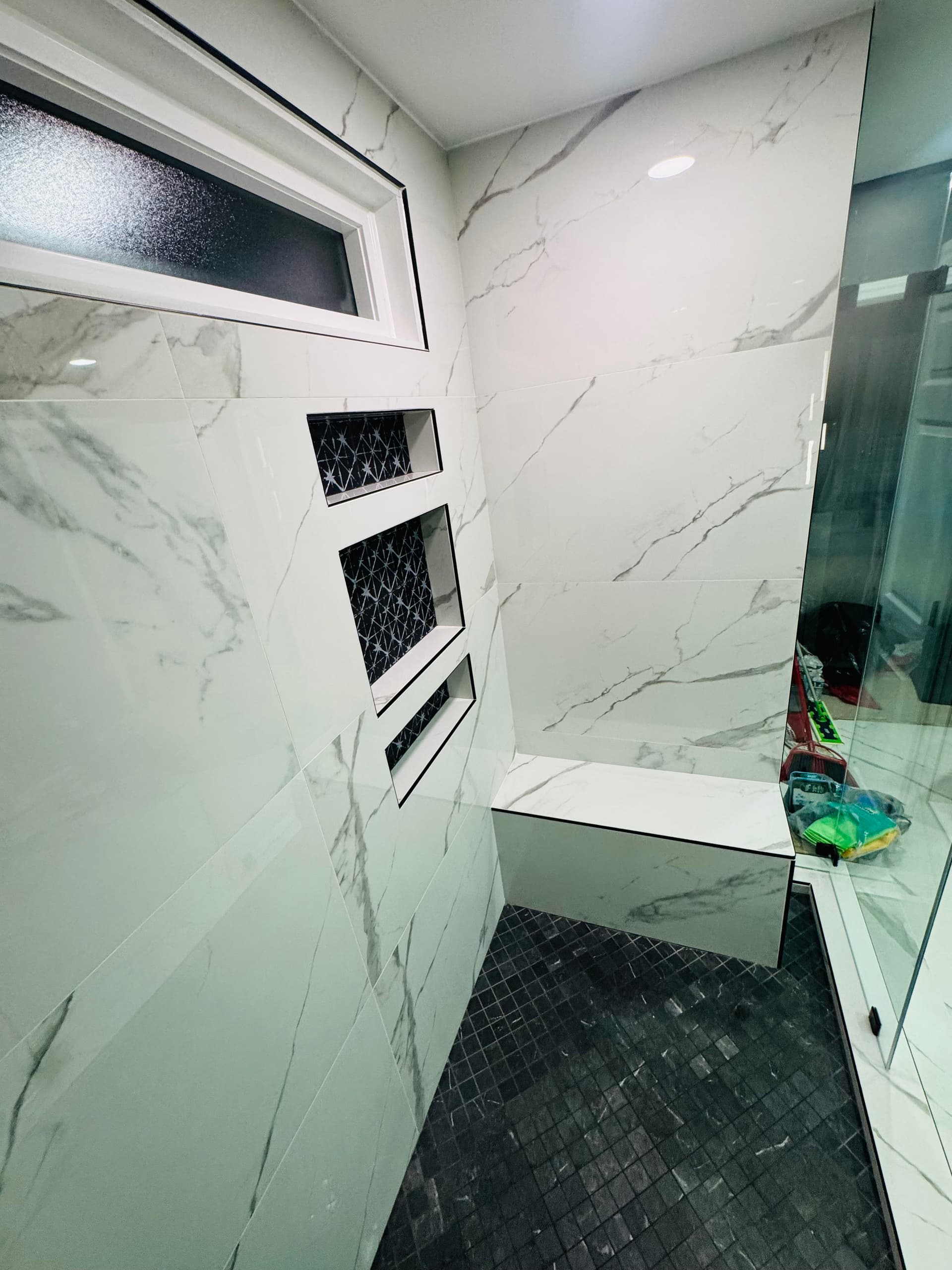 Gallery photos for Master Bath and Closet Renovation with Custom Tile and Built-In Storage: Image #7